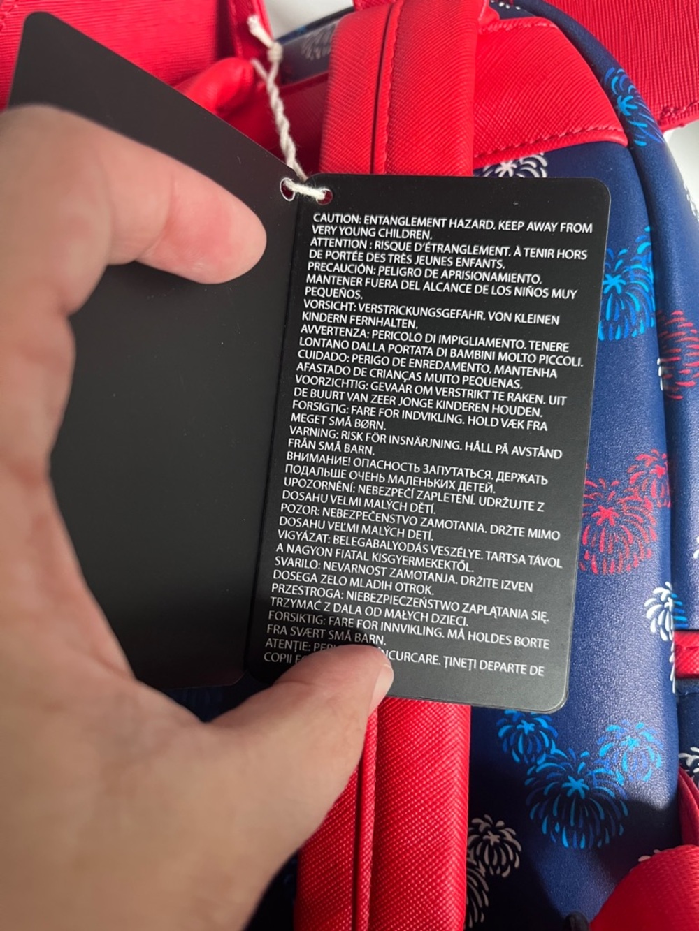 Loungefly Patriotic Mickey Backpack NWT - Picture 5 of 9